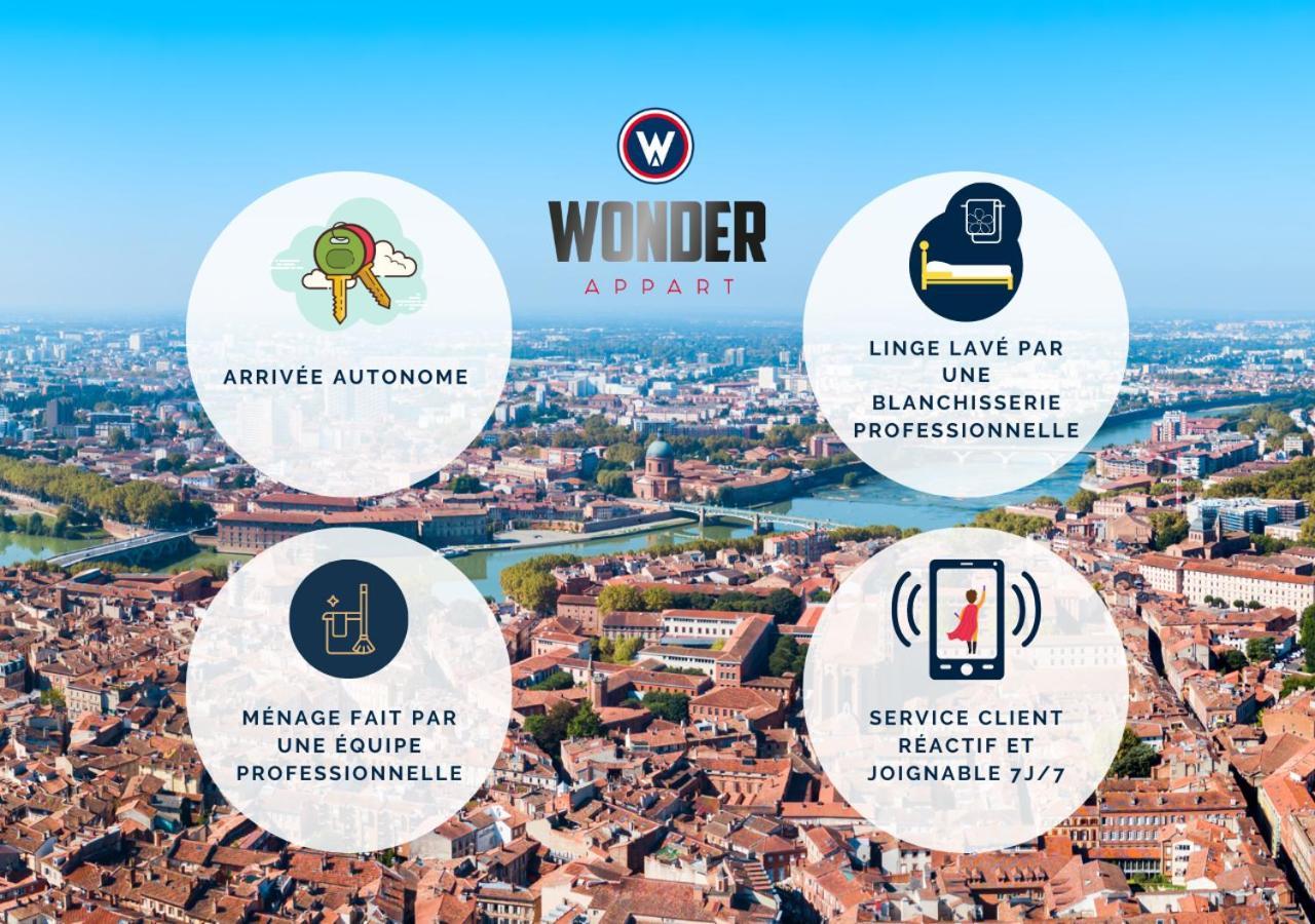 404 · Wonder Appart - Vue Garonne - Toulouse Eksteriør billede